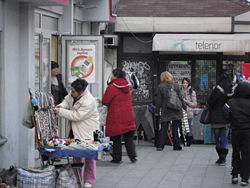 *Street vendors in Pozeska