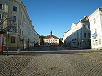 The Town Hall square in Tartu