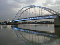 Main City Bridge at Evening