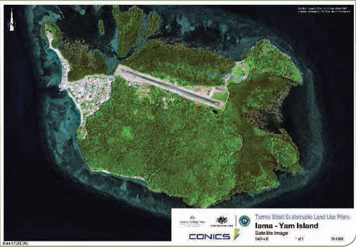 Iama Island satellite view, image source: [1]