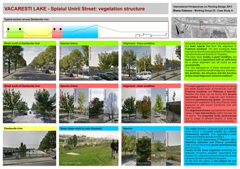 Splaiul Unirii Street: vegetation structure