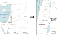 An evidence of what a society considers a “Holy place” and has been venerated as such since the Byzantine period, at least. It represents an example of how the geography and Roman and Byzantine epochs, as well as the present political situation have influenced the context of the area. Image modified from source: https://www.sapiens.org/archaeology/yardenit-baptismal/