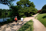 Jogging in the park