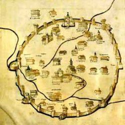 The oldest representation of the city (XIV Century) [26]