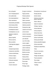 Proposed plant species Page 1