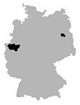 Ruhr valley in west of Germany