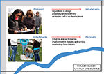 Two directions of communication: first one from the planners to the inhabitants or future inhabitants and the second one from the inhabitants to the planners