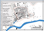 The city centre has a urban layer dominated by P+3 heights, with public spaces covered mostly by concrete. Public space consume is realized through a shopping street, cafes and open market. In the areas surrounding the centre are private houses with average height of P+1. New expansion areas have different heights using the space in between as private-public squares.