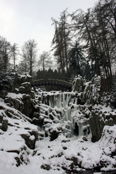 File:The Devils Bridge and a waterfall in winter.JPG