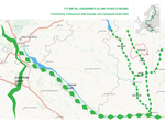 Projective drawing 2: Connecting Tvrdosovce landscape with Danube and European Green Belt by Milena Stefanovic