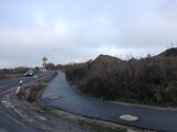 The site as seen from the approach road A73
