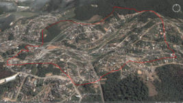 Project area. Graphic:Pellegrino, Hisayasu. Basis: Googleearth