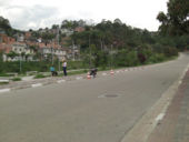 street in front of the park. Picture: Thelma Hisayasu