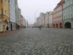 "pedestrian zone" 15 m whide street only used for crossing