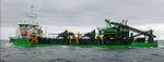 Trailing suction hopper dredger in the North Sea