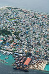 Aerial view of Male the capital of the Maldives