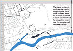 The water management is very important for the save living. The presence of canals is compulsory for soil drainage in order to be usable. However in the living area, the number of canals decreases dramatically. The small surface water within the city is used for landscape purposes.