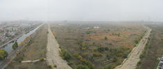 (1) panoramic view from the north-west corner (Asmita Gardens Towers) toward the lake - autumn