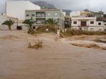 Flood El Verger 2007. Bridge under water