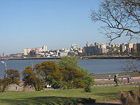 The coastline in Montevideo