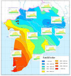 Spatial distribution of annual rainfall