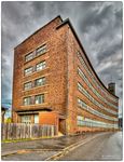 Photo of the curved facade of the Building