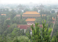 View of the Forbidden City from the top of Jingshan Park