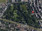 Google Earth view of Parc Montsouris