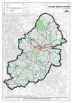 The function of the canals in past is replaced today with the road network. The range of main UK motorways lead through Birmingham and form large motorway junction like UK Spaghetti Junction that was built over the canal.